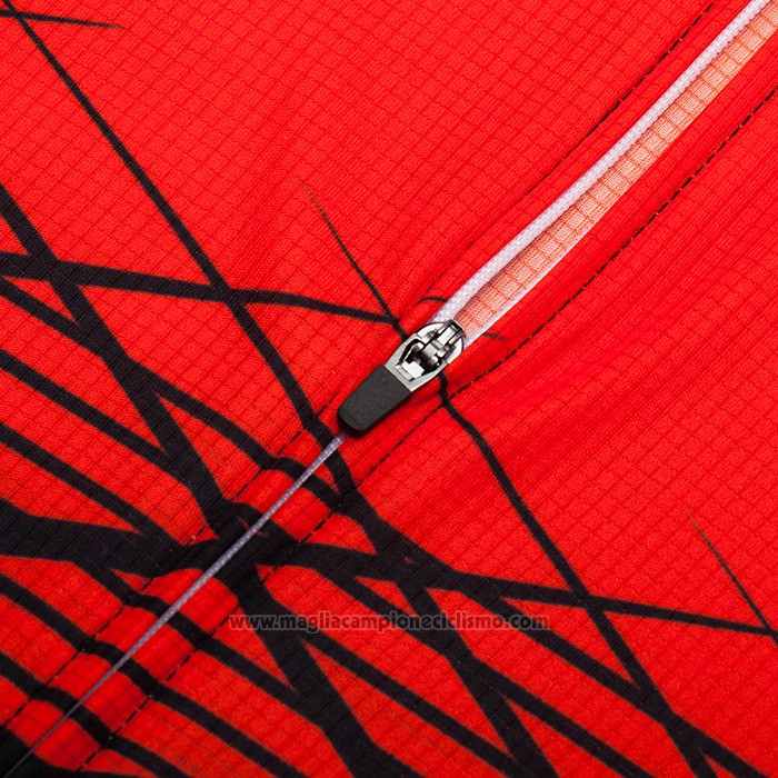 2021 Abbigliamento Ciclismo R Star Nero Rosso Manica Corta e Salopette